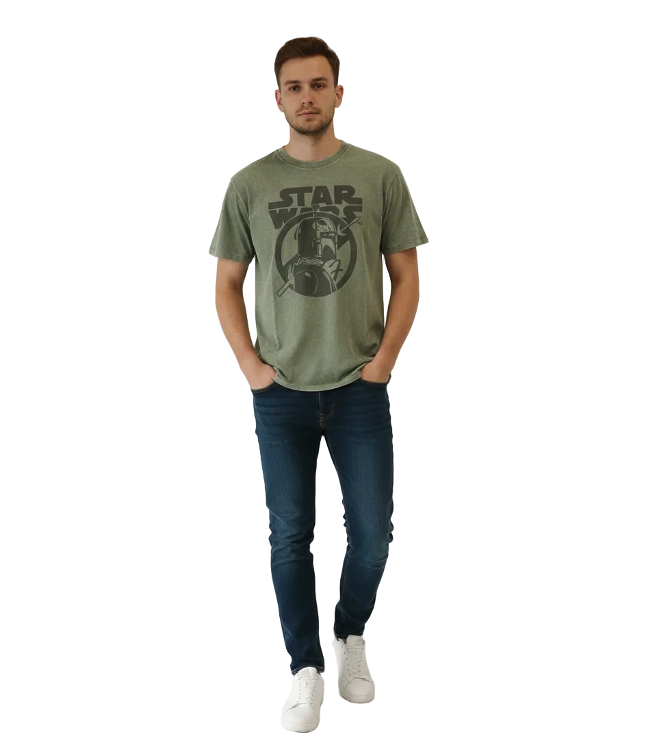 T-shirt Star Wars - Washed BOBA
