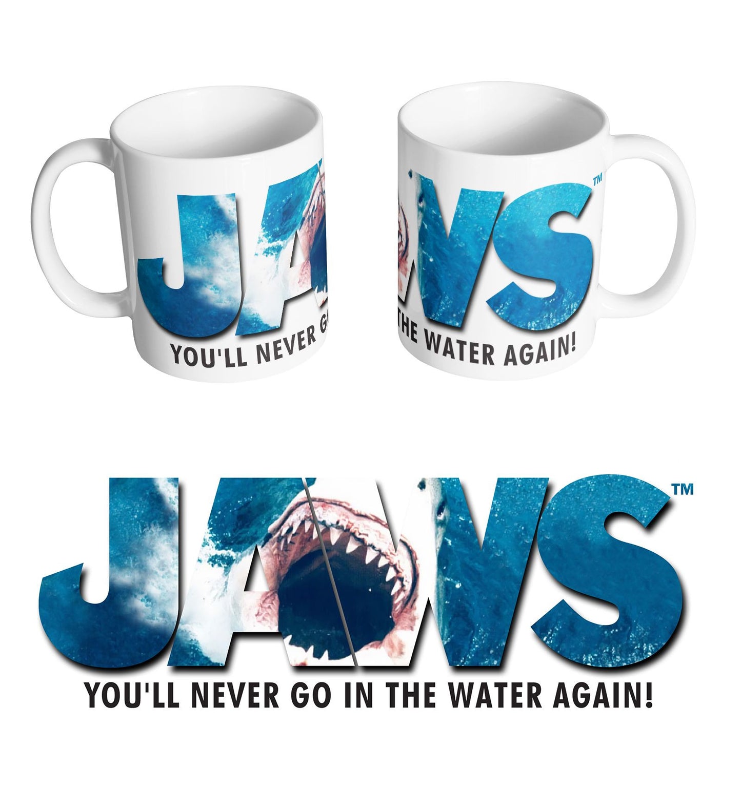 Mug Jaws - Never go in water again