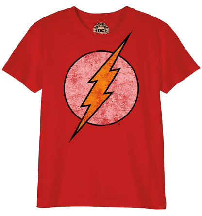 T-shirt Enfant DC Comics - Flash Logo Grunge