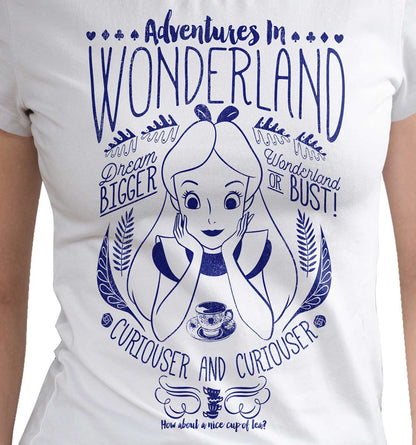 T-shirt Femme Alice Disney - Adventures in Wonderland