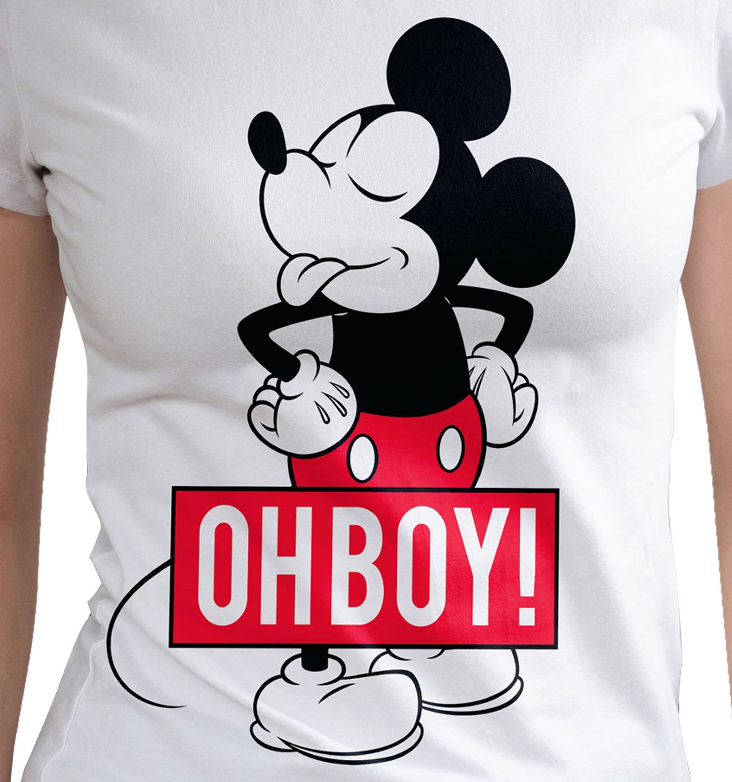 Disney Women's T-shirt - Mickey Oh Boy