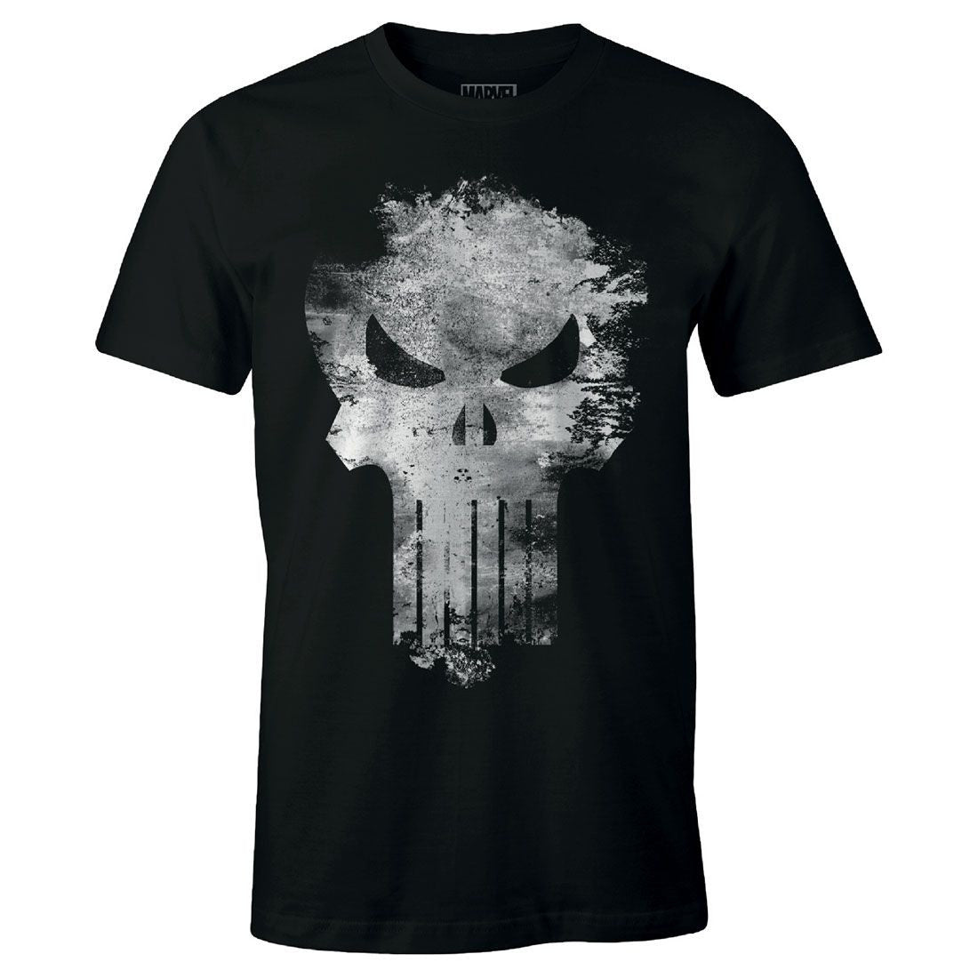 T-shirt Marvel - The Punisher - Distress Skull
