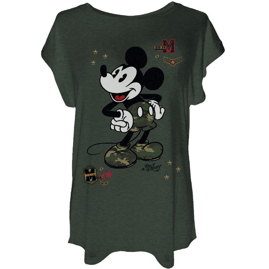T-shirt Femme Disney - Military Mickey