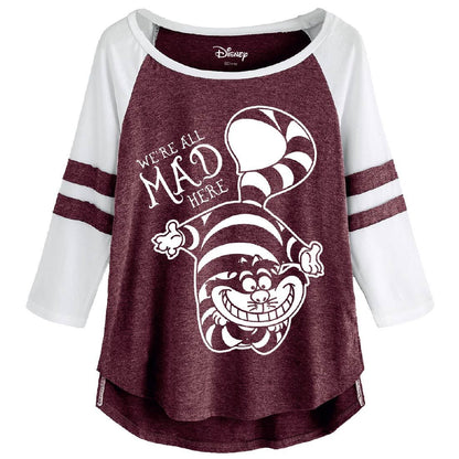 T-shirt Femme Disney Alice au Pays des Merveilles - Mad Cheshire Cat