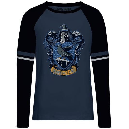 Harry Potter Women's T-shirt - Ravenclaw Blue Glitter
