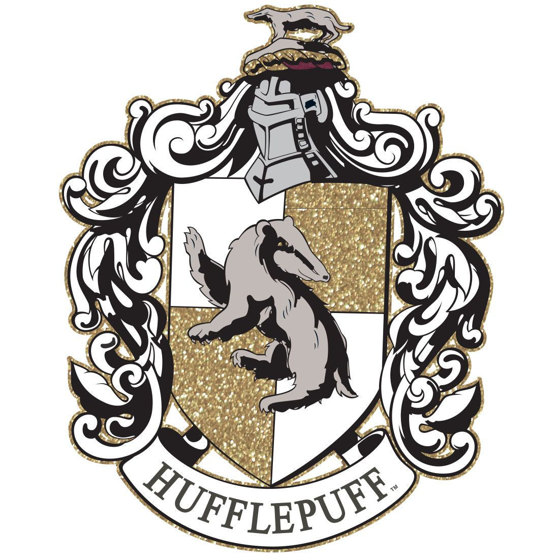 T-shirt Femme Harry Potter - Hufflepuff Gold Glitter