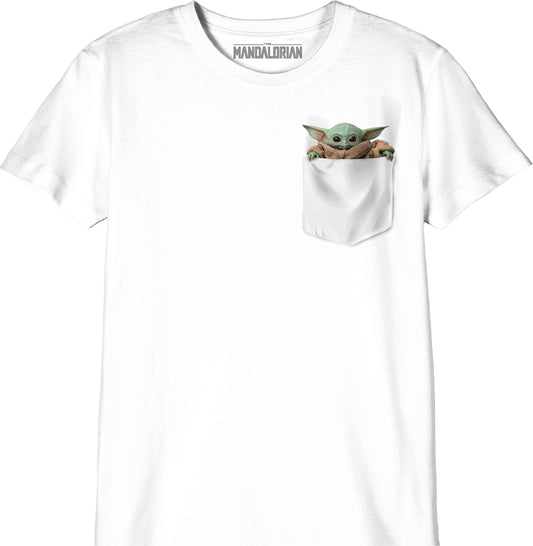 T-shirt Enfant Star Wars The Mandalorian - Baby Yoda Pocket
