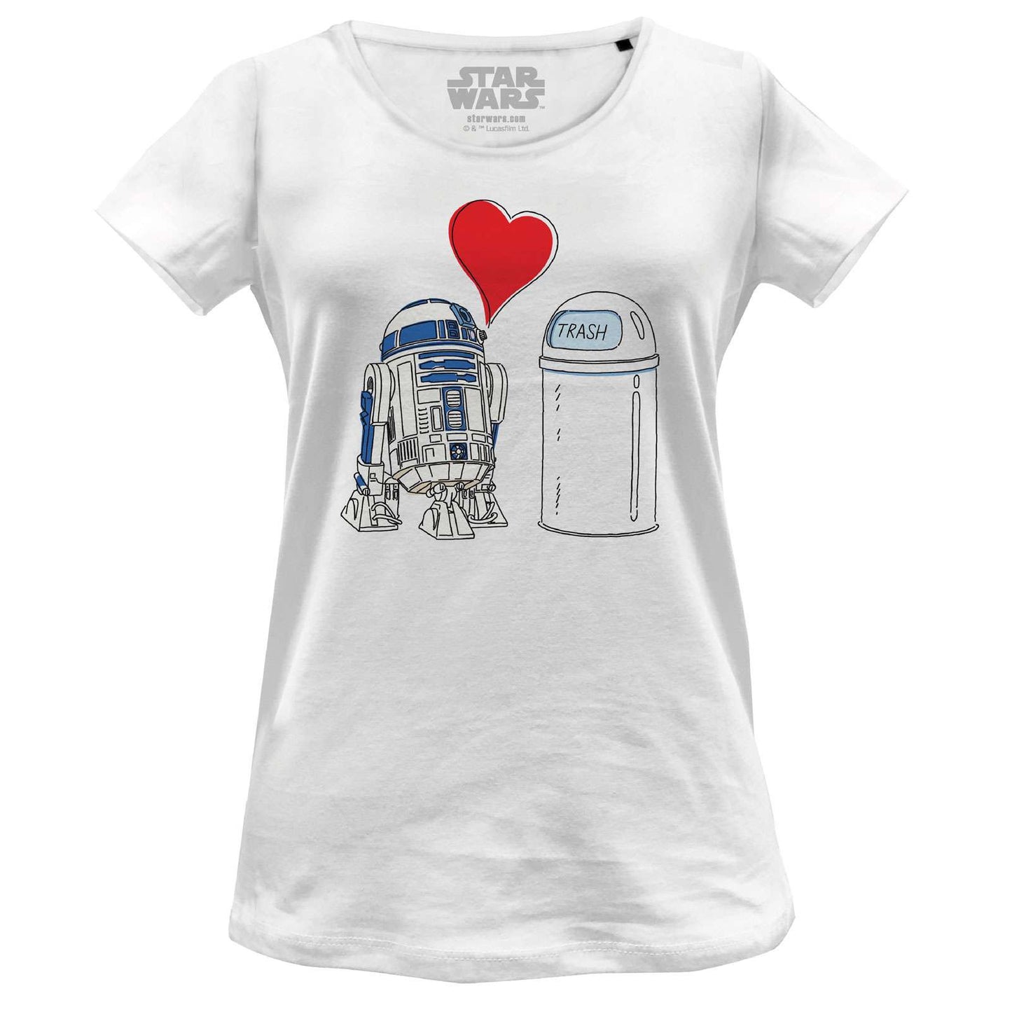 Star Wars Women's T-shirt - R2D2 Trash Love