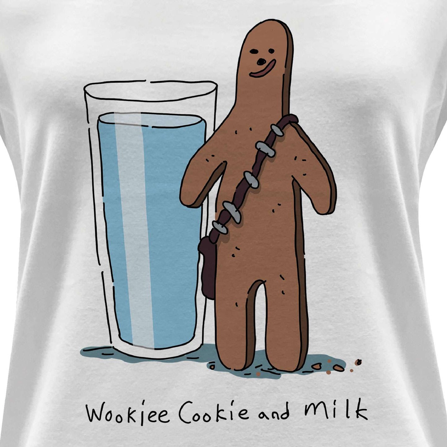 Star Wars Women's T-shirt - Wookiee Cookie And Milk