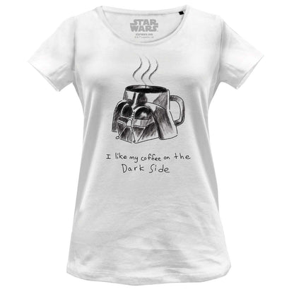 T-shirt Femme Star Wars - Coffee On The Dark Side