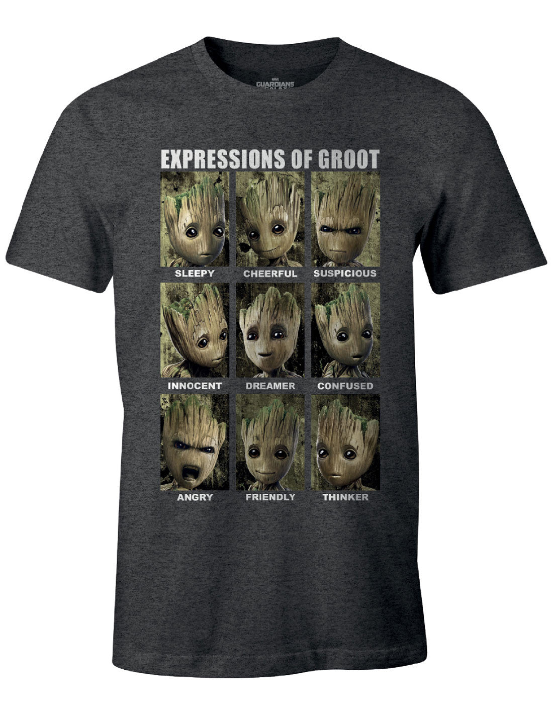 Guardians of the Galaxy Marvel T-shirt - Expressions of Groot
