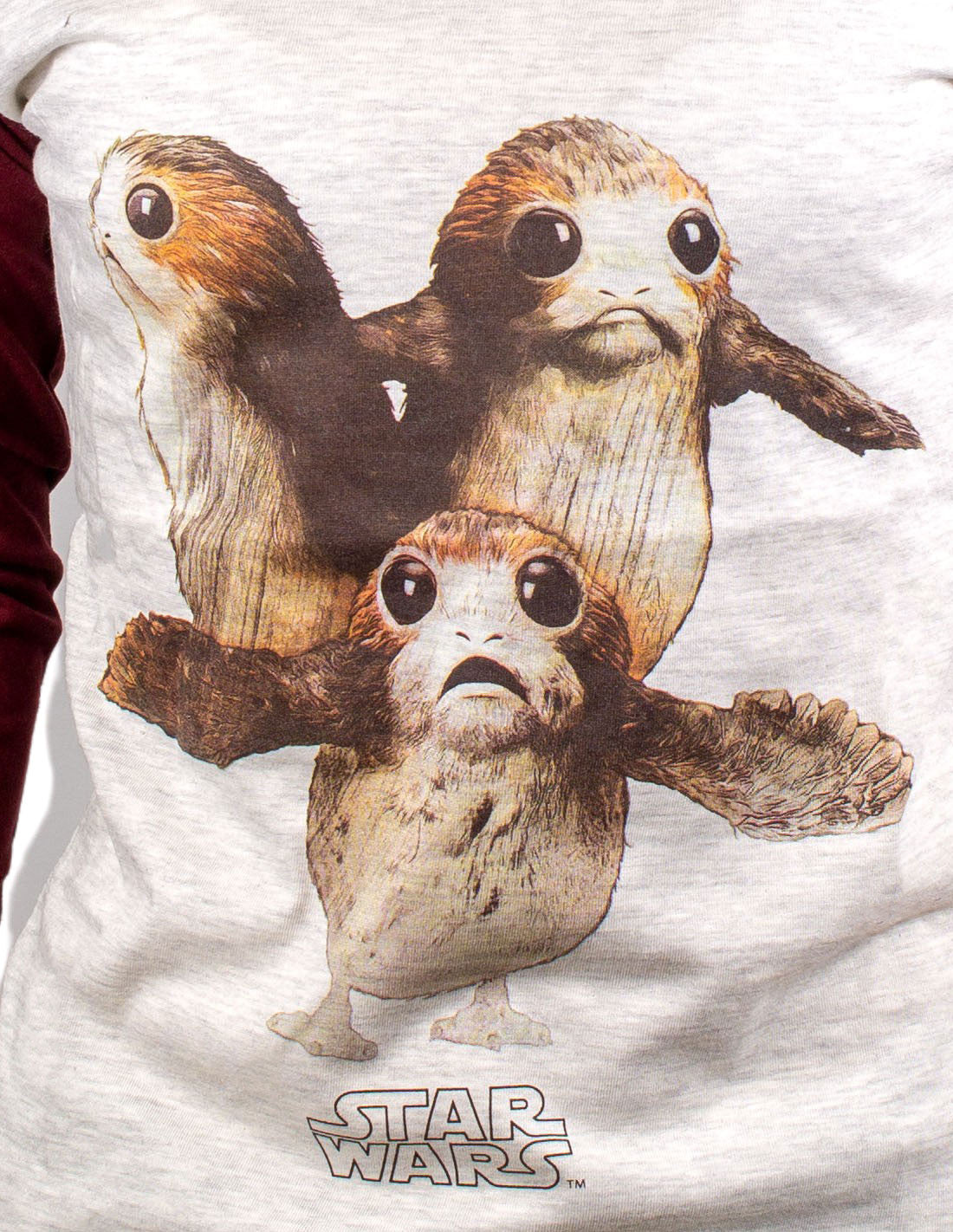 T-shirt Femme Star Wars VIII - 3 Porgs