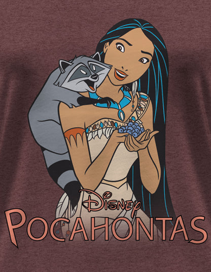 T-shirt Pocahontas Disney - Pocahontas with fruit