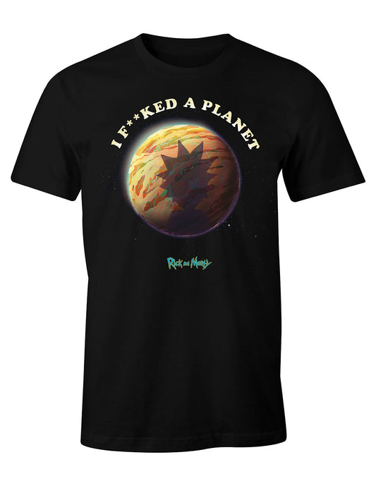 Rick and Morty t-shirt - IF**CKED ​​A PLANET