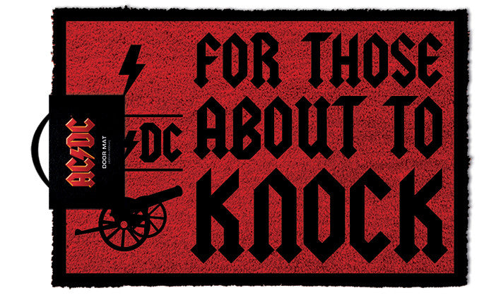 AC/DC Doormat - For Those About To Knock
