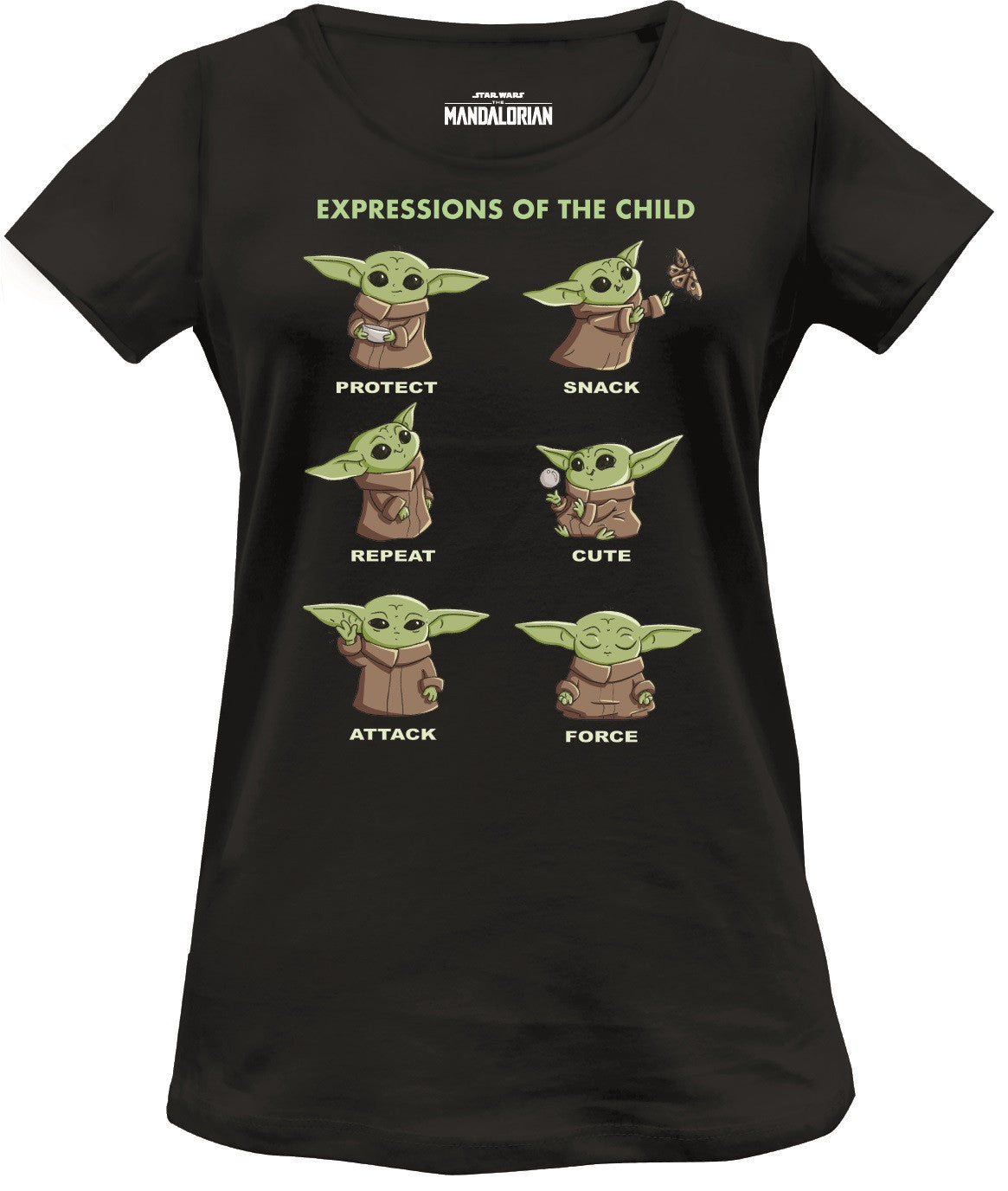 T-Shirt Femme Star Wars - The Mandalorian - Child Chibi