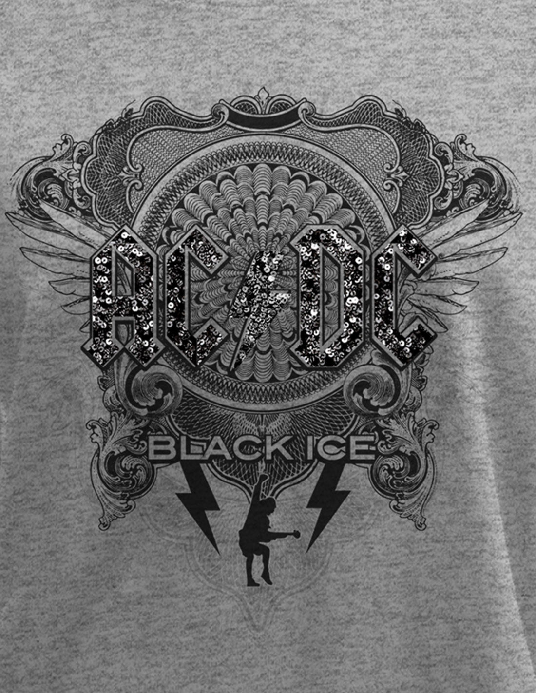 AC/DC Women's Sweatshirt - Black Ice Sequin