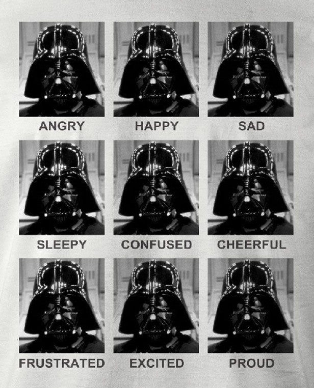 Star Wars T-shirt - Vader Emotions