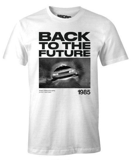 Back to the Future T-Shirt - WE DON'T NEED ROADS