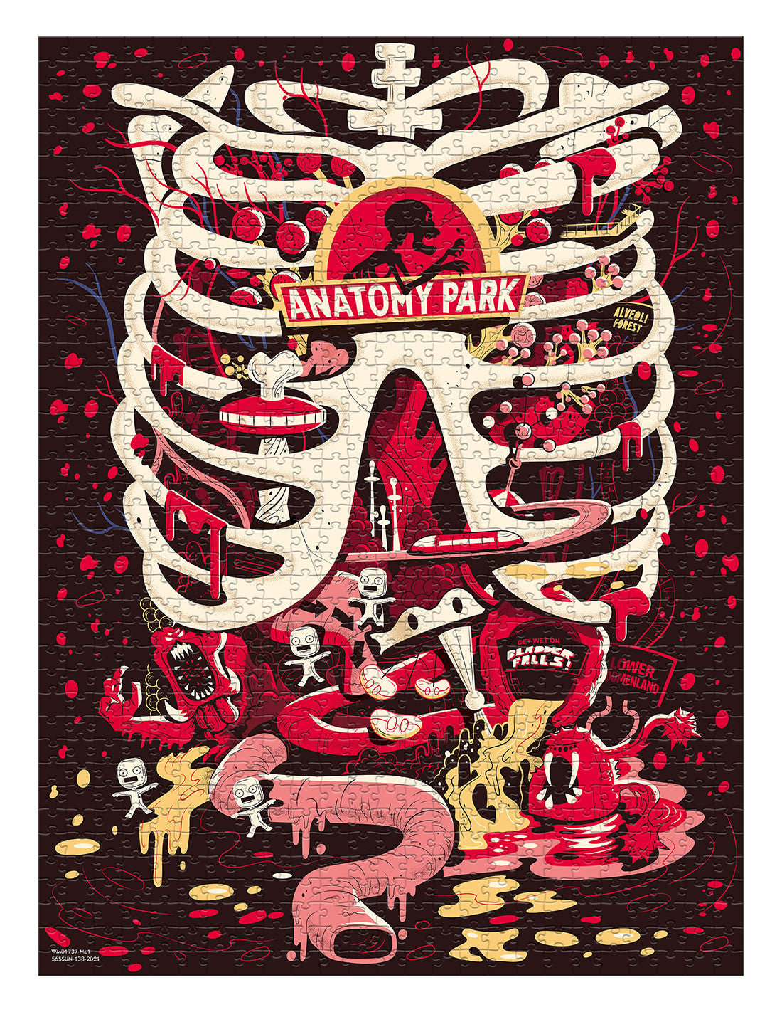 Puzzle Rick & Morty - Anatomy Park - 1000 pièces