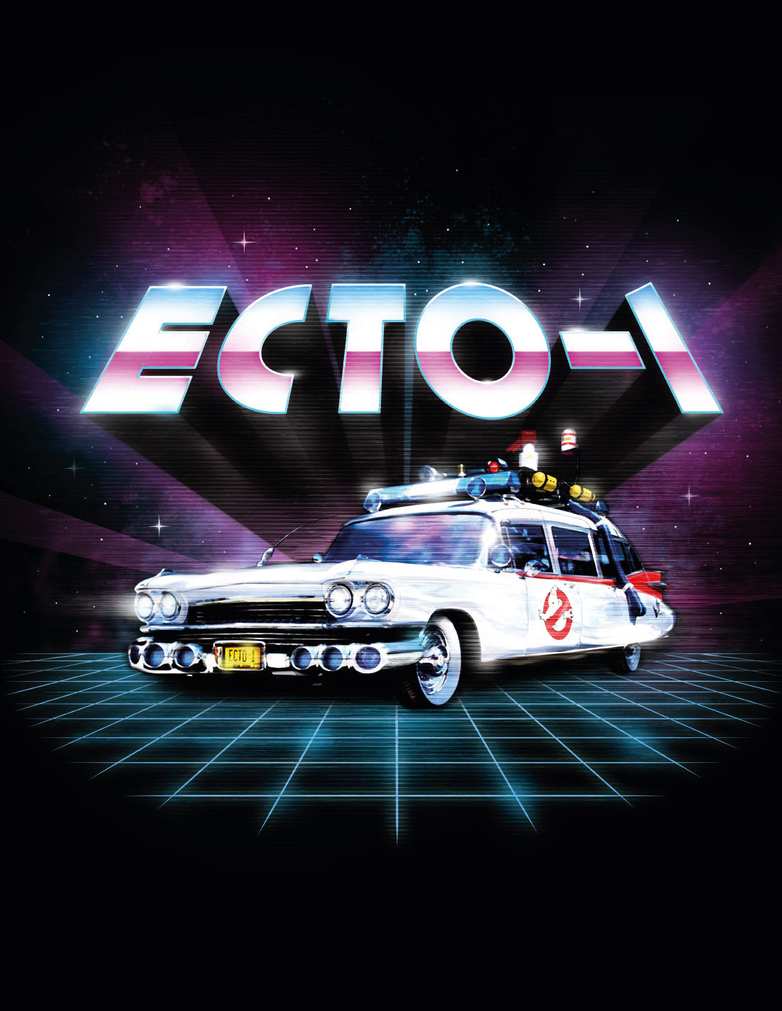 T-shirt Ghostbusters - ECTO-1