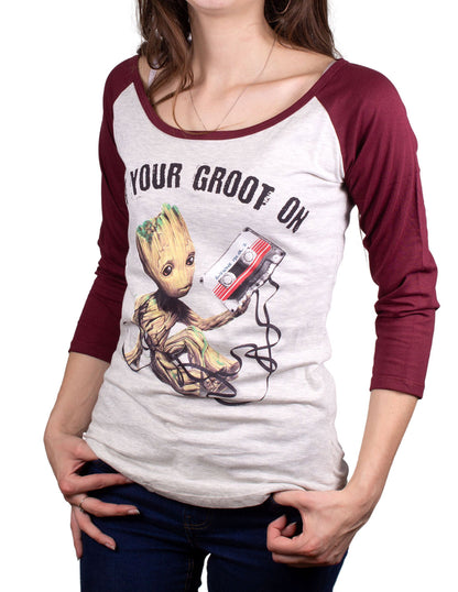T-shirt Femme MARVEL - Gardiens de la Galaxie 2 - Get Your Groot On