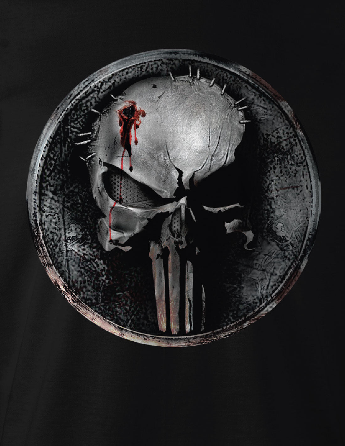 The Punisher Marvel T-shirt - Blood Punisher Logo