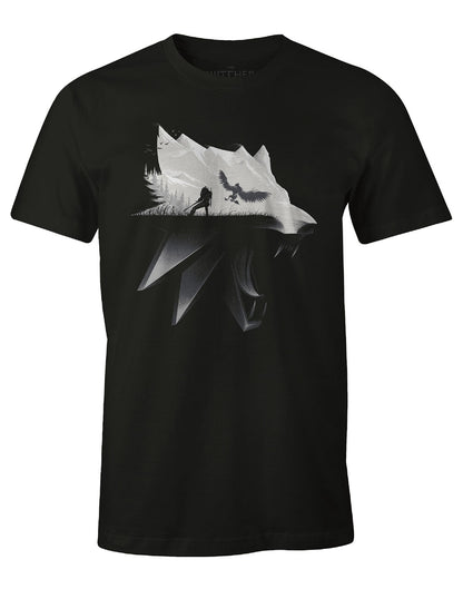 T-shirt The Witcher - Wolf Silhouette