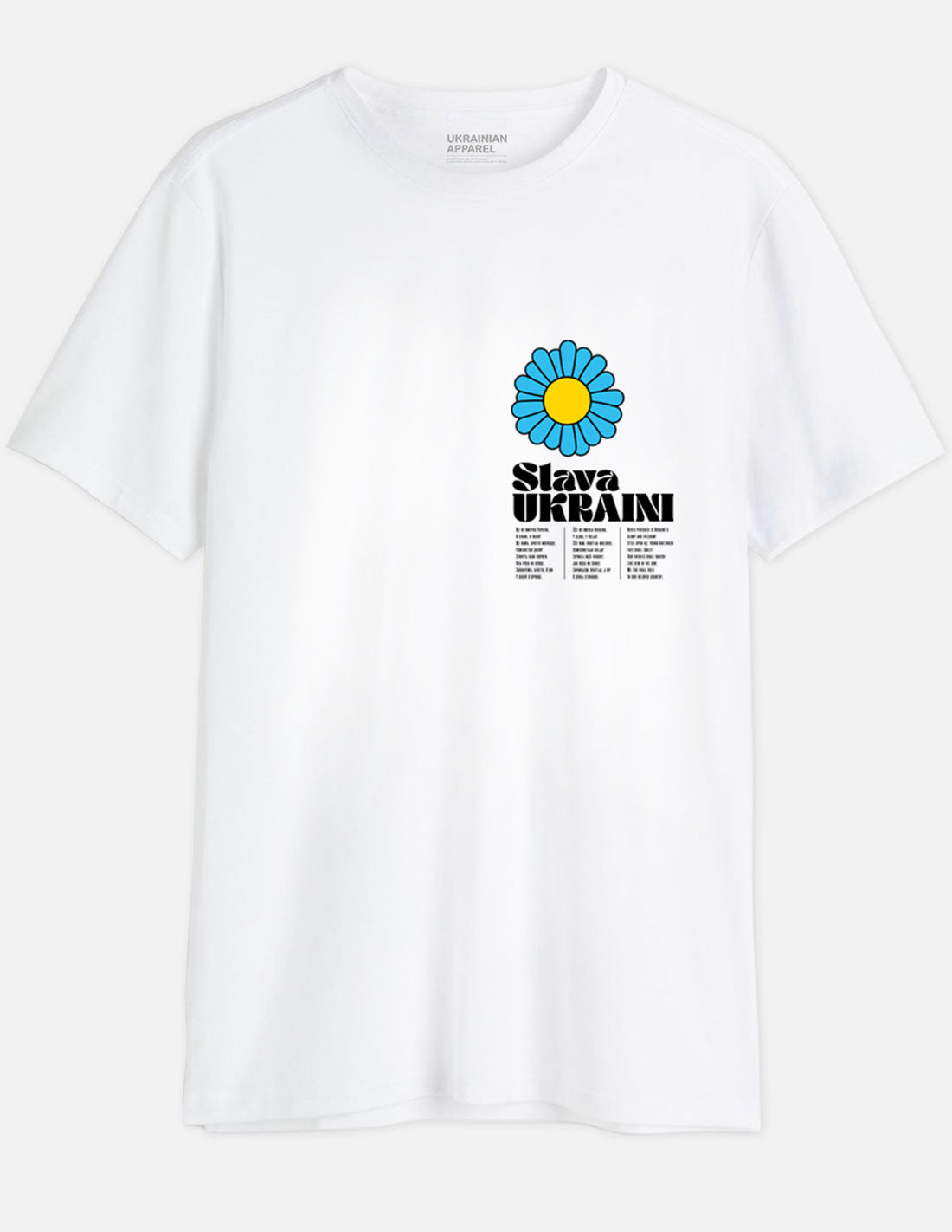 T-shirt Blanc SLAVA UKRAINI