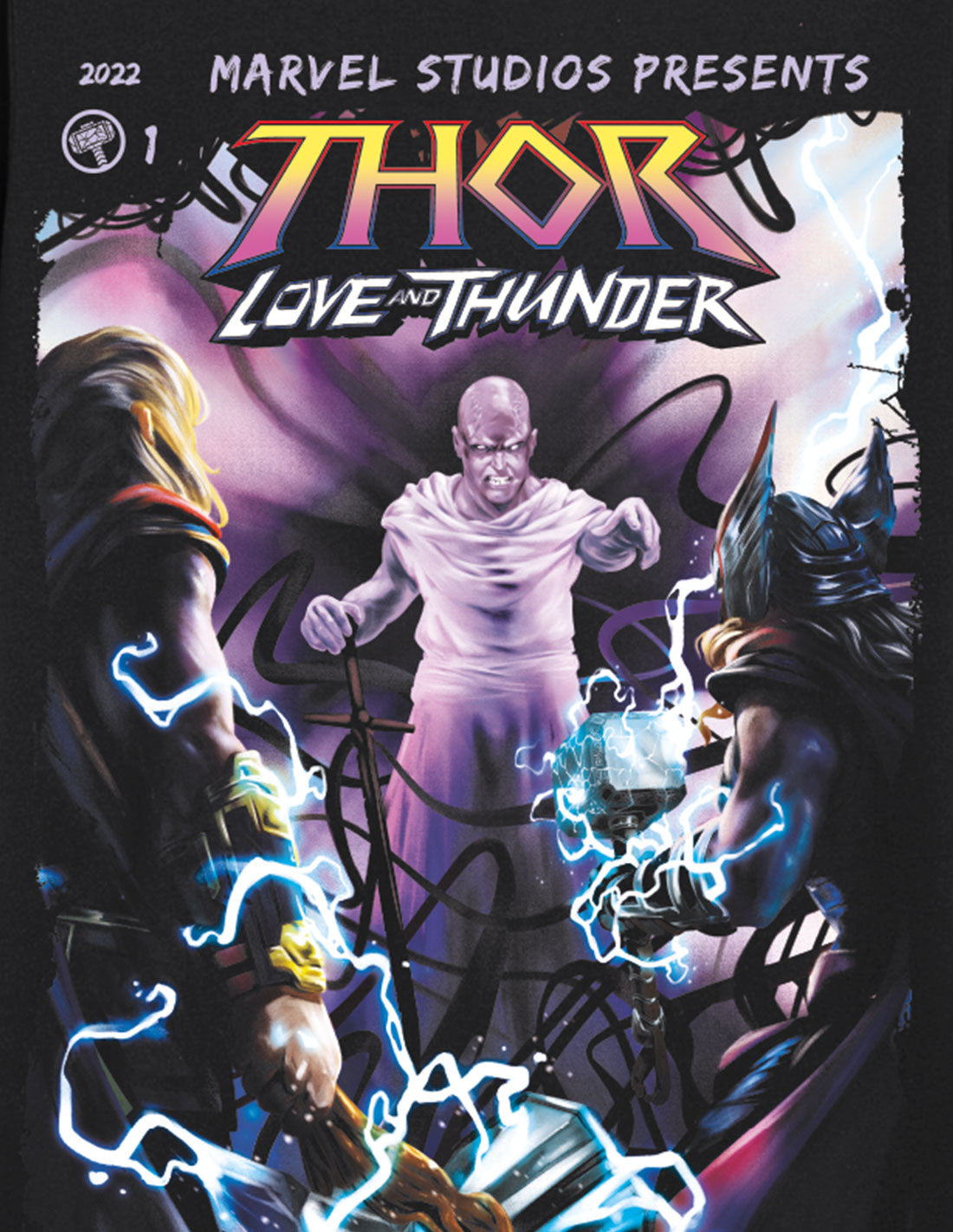 Thor Love and Thunder Marvel T-shirt - Comics Cover