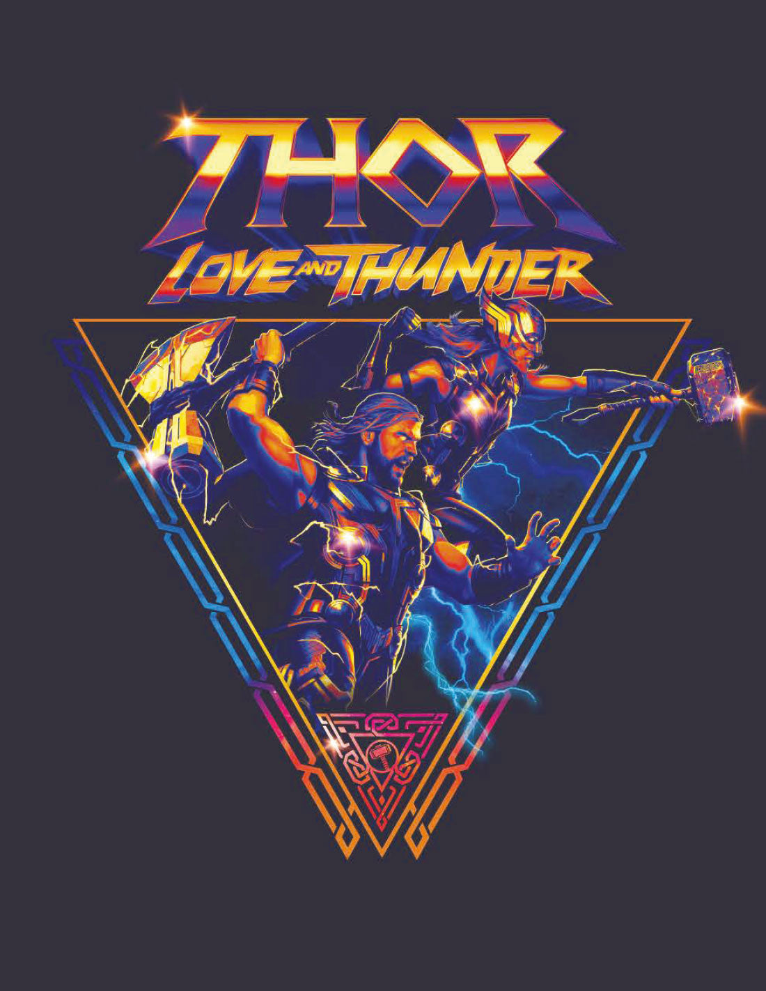 T-shirt Femme Marvel - Thor Love and Thunder - Team Attack