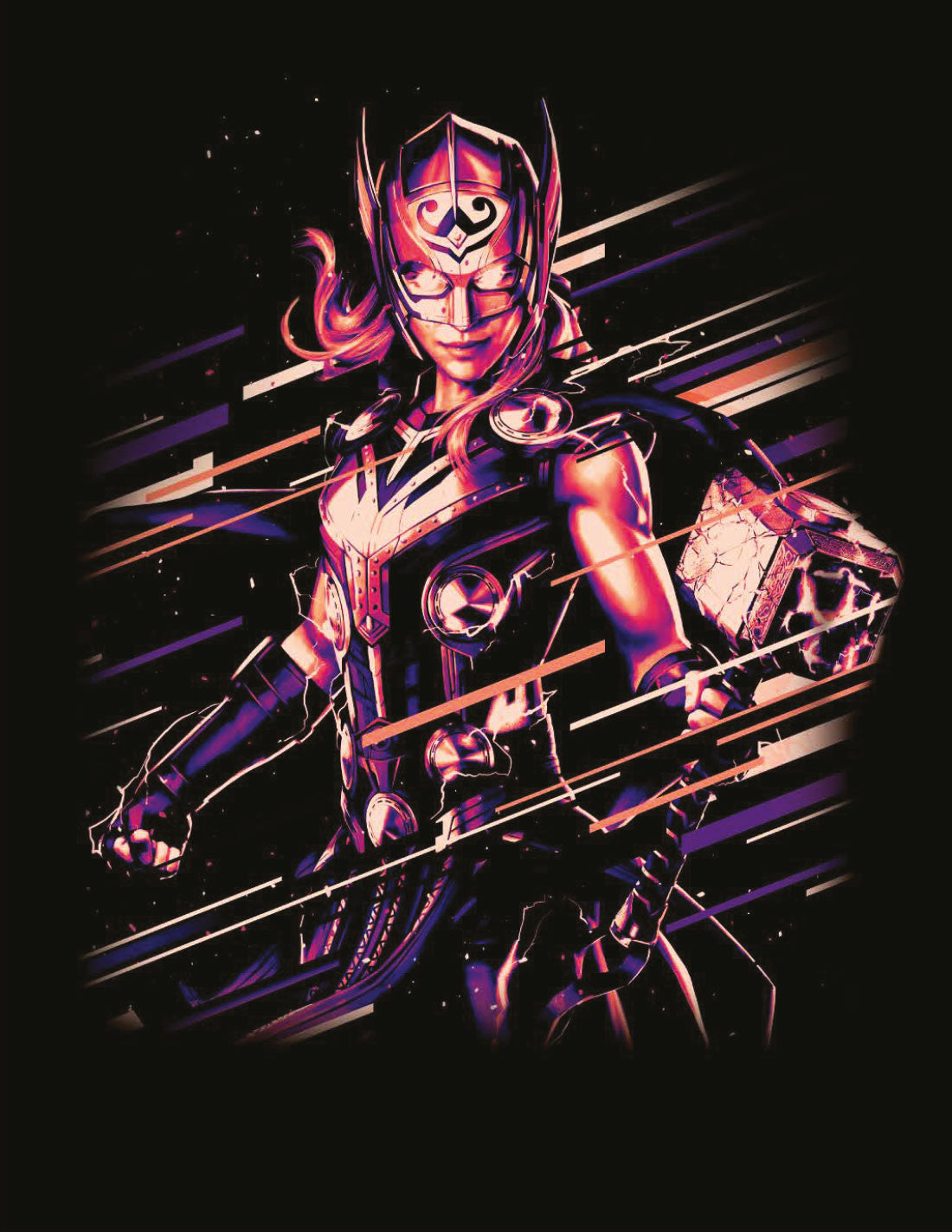 Women's T-shirt Thor Love and Thunder Marvel - Goddess Mighty Thor