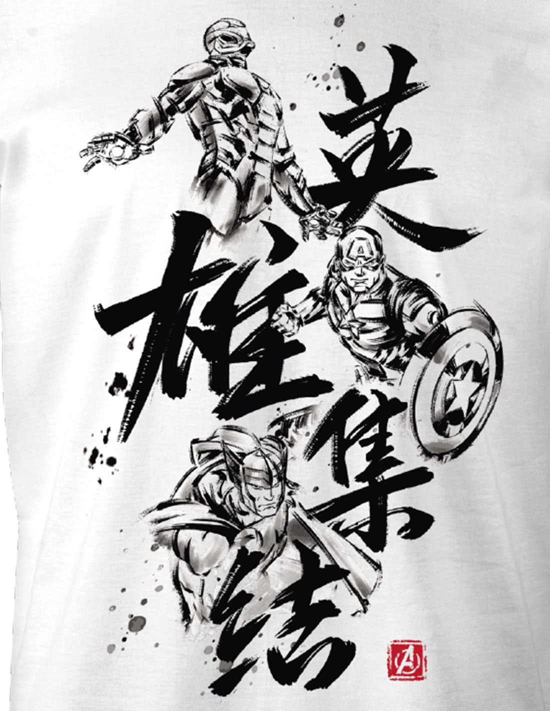 Avengers Marvel T-shirt - Japan Style Painting