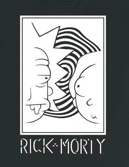 T-shirt Rick et Morty - Black and White Portal