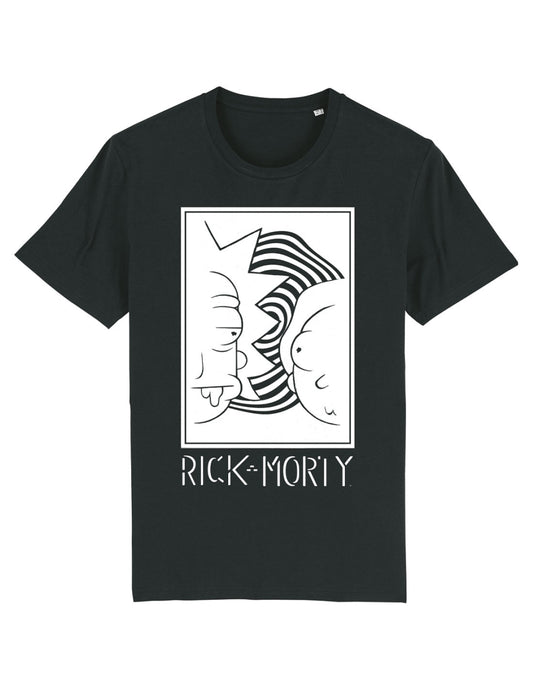 Rick and Morty Tee - Black and White Portal