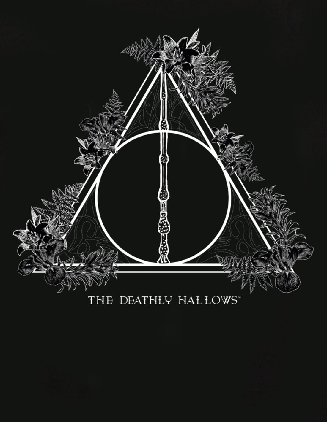 Harry Potter Women's T-shirt - Flowered Deathly Hallows