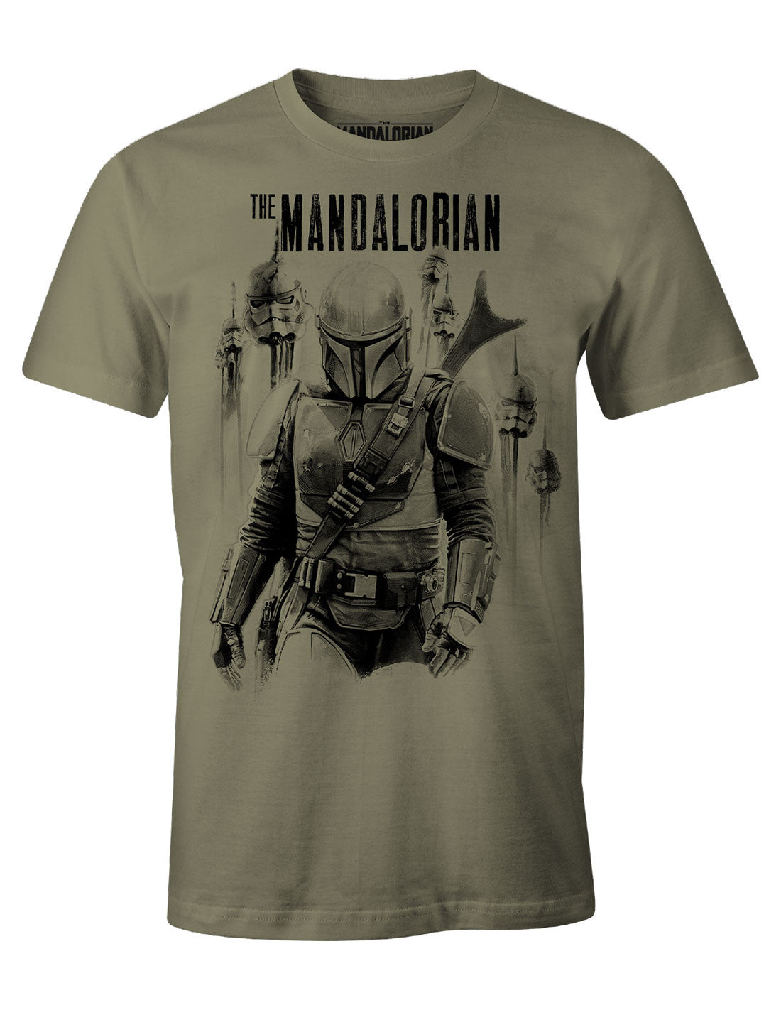 T-shirt Star Wars The Mandalorian - Mandalorian VS Stormtroopers