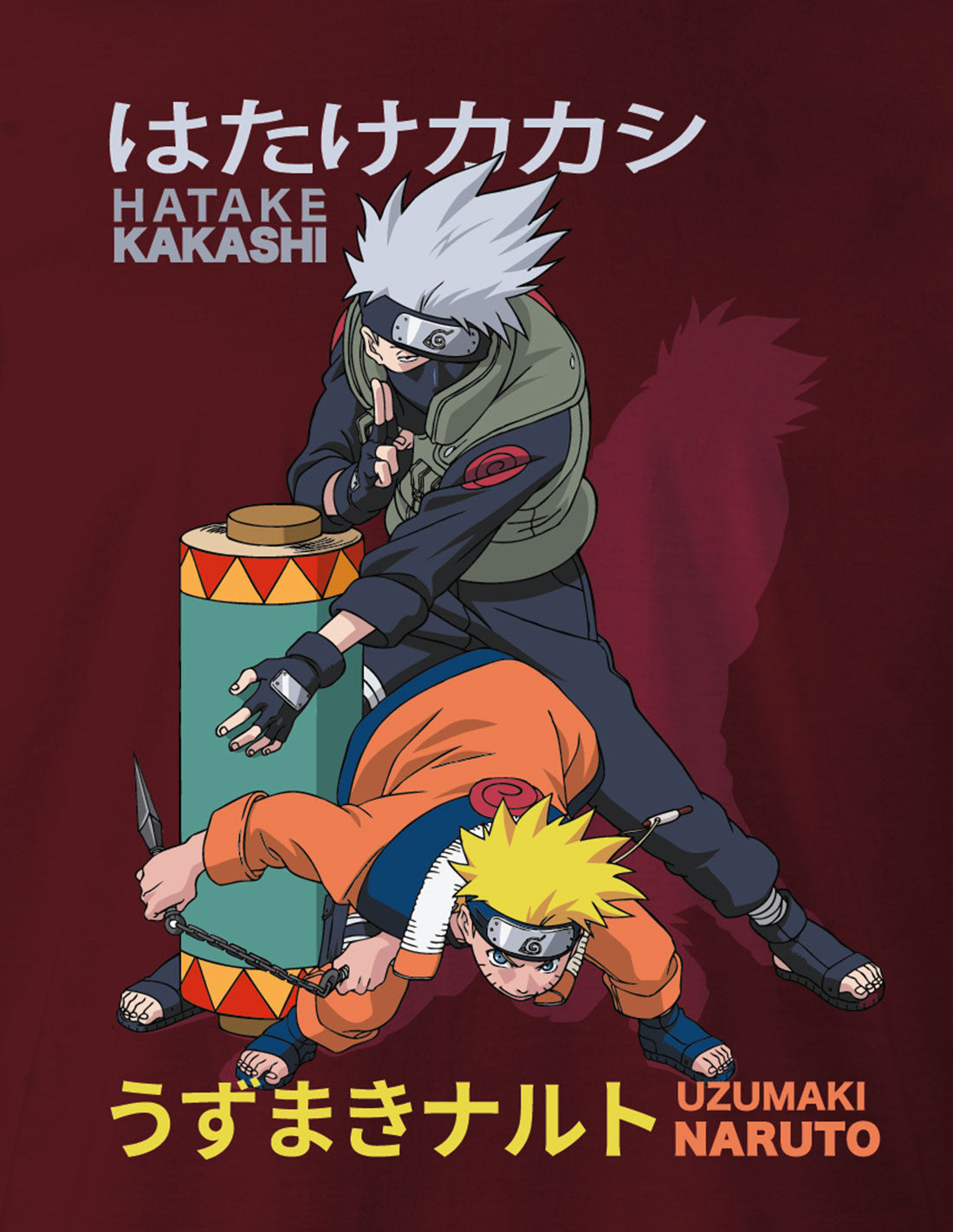 T-shirt Naruto - Kakashi & Naruto