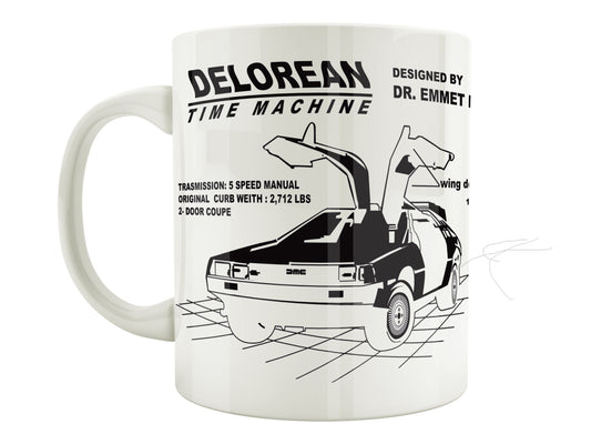 Mug Back to the Future - Delorean plan