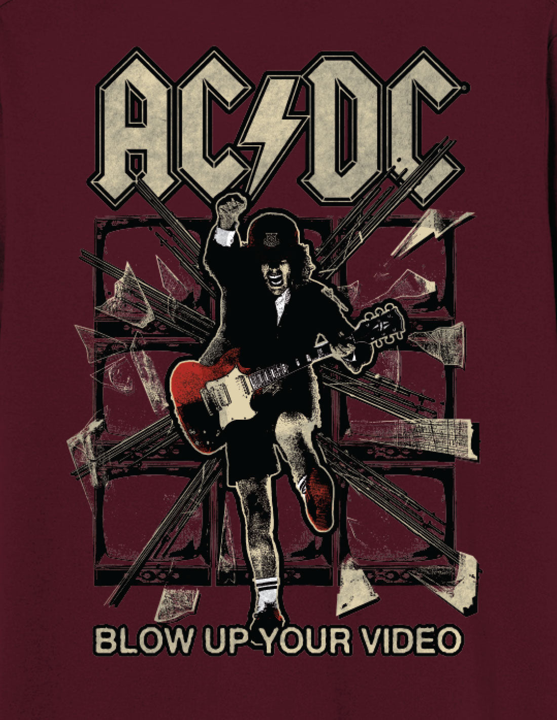 T-shirt AC/DC - Blow Up Your Video