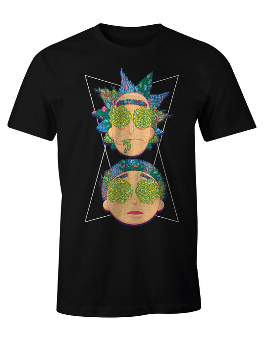 T-shirt Rick et Morty - Splash Color and Geometric