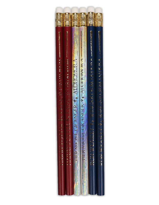 Ensemble de 6 crayons baguettes magiques Harry Potter