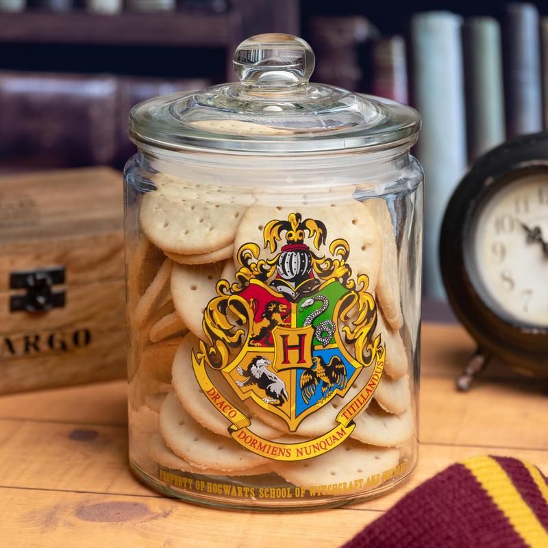 Harry Potter Glass Cookie Jar - Hogwarts