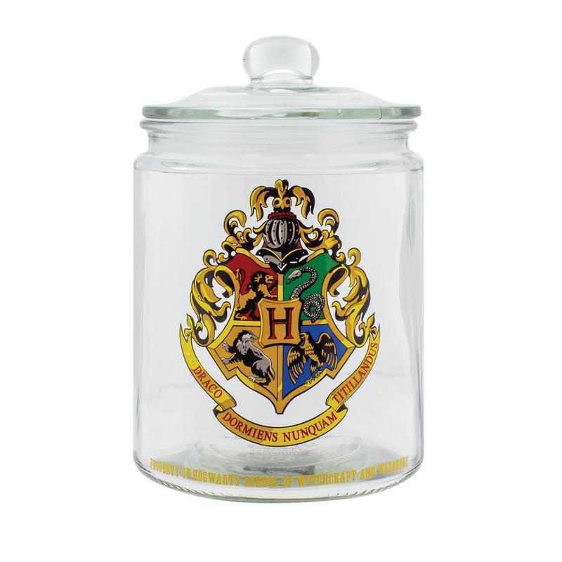 Harry Potter Glass Cookie Jar - Hogwarts